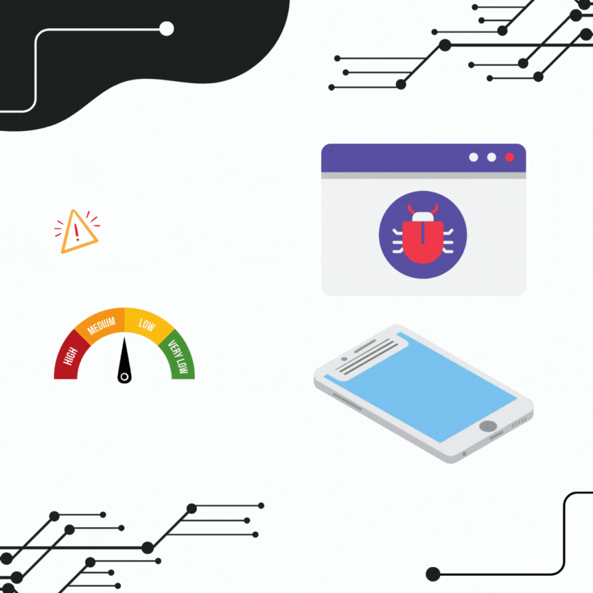 Business presentation with data visualization